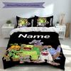 3pcs Custom Name My Singing Monsters Set,Includes 1 Duvet Cover and 2 Pillowcases,All-season Bedroom Decor