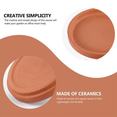5Pcs Flowerpot Saucer Plant Pot Tray Pottery Planter Tray Floor Protection Waterproof Soil Catcher Indoor Outdoor Use