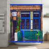 Vintage Pub Bathroom Decor Set Irish Bar Shower Curtain Backdrop Rustic Tavern Tapestry Wall Hanging Home Decor
