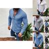 Versatile Men's Slim Fit V Neck Long Sleeve Muscle Tee T-shirt Ideal For Any Occasion