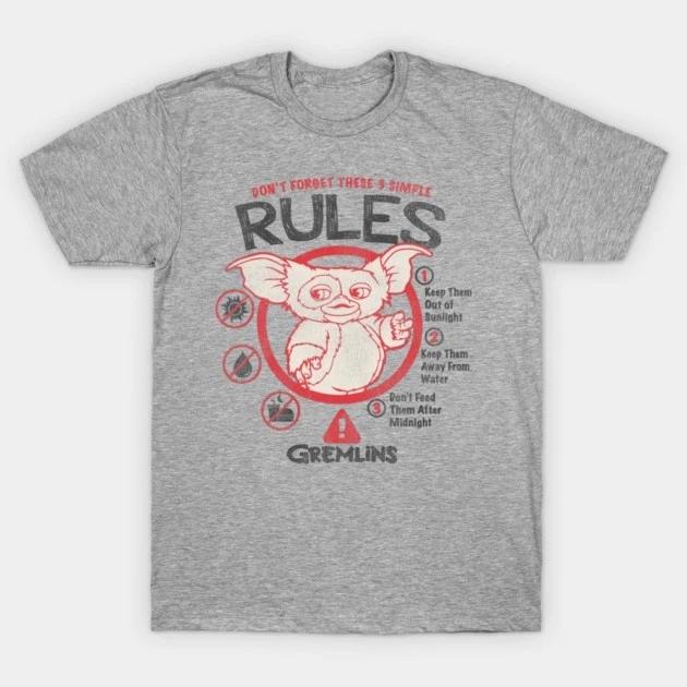 film movie birthday halloween funny horror sci fi t shirt for gremlins S