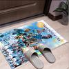 Manchester City FC Pattern Rug, Indoor/Outdoor Mat, for Picnic, Gameroom, Bedroom, Office, Living Room, Home Decor Carpet, Birthday Gift