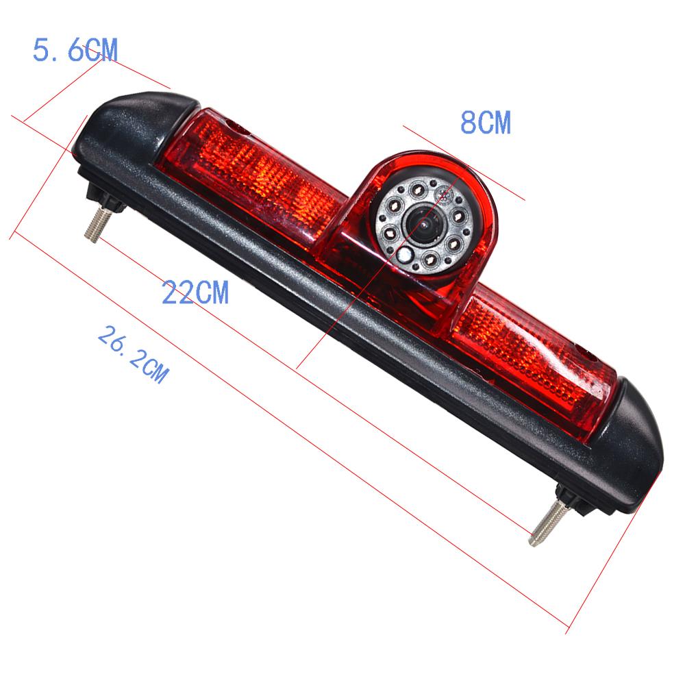 Parking Car Rear View Brake Light Camera with 7 inch Monitorfor Citroen JUMPER III FIAT DUCATO X250 Peugeot BOXER III LED Light