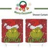 Curtain Christmas Shower How The Stole Christmas Waterproof With Hooks