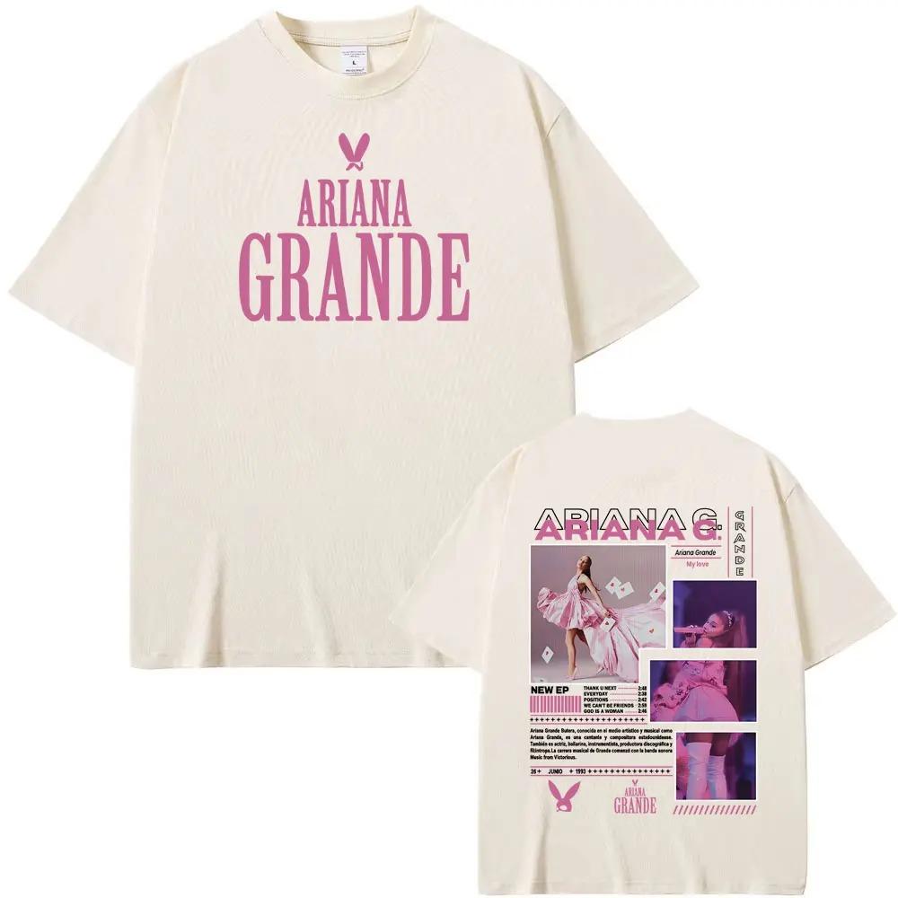 Pop Singer Ariana Grande Bunny Dangerous Woman 2026 Tour Concert Graphic TShirt Unisex Harajuku Style Oversized Bestseller