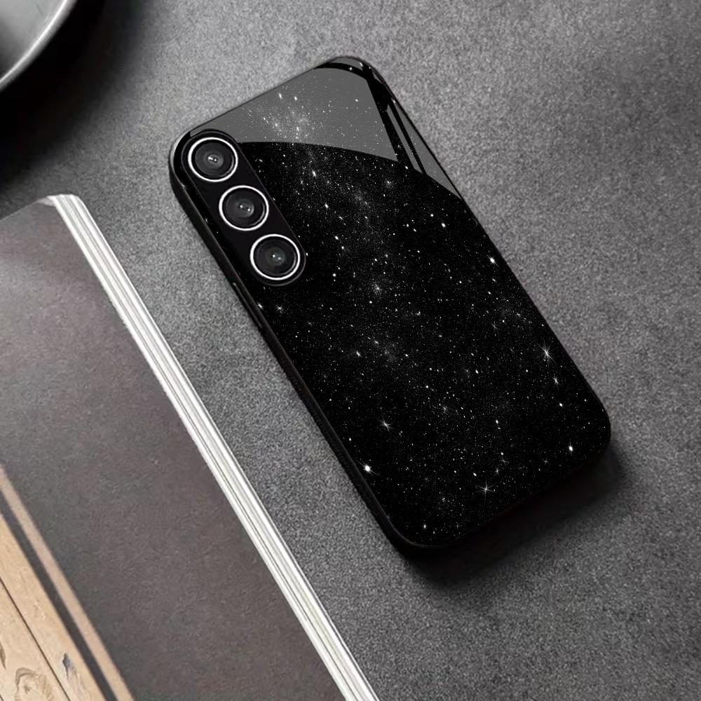 Stars Protective Exquisite High-end PhoneCase Glass TPU PhoneCase for Samsung Galaxy S26 S25 S24 S23 S22 S21 FE,Ultra,Plus