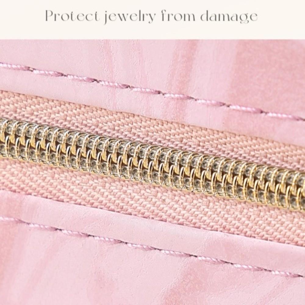 Portable Earrings Necklace Ring Jewelry Box Layered Jewelry Display Case Jewelry Storage Box Gift