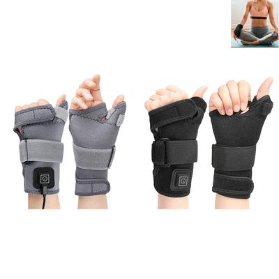 Durable And Safe Usb Electric Thumb Wrist Guard 3-Temperature Control Crystal Velvet Warm Wrist Protect For Tendonitis Adjustable Support Brace
