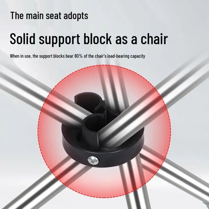 Portable Foldable Non-slip Stainless Steel Walking Stick with Seat