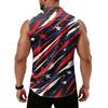 Men's Workwear Lapel Button-Down Vest Shirt - Lightweight Sleeveless Top