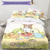 3pcs Sumikko Gurashi pattern bedding set duvet cover set includes duvet cover &pillowcases, perfect all season bedroom decoration & gift