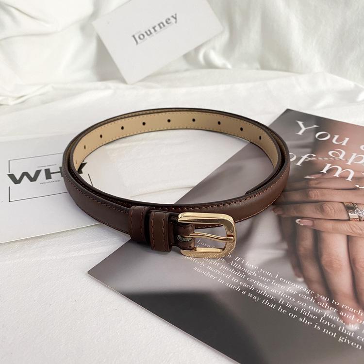 

Retro Women s Thin Black Belt - Versatile & Stylish for Summer Jeans 105 cm