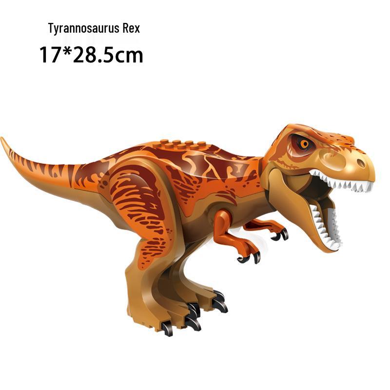Jurassic Dinosaur Building Blocks: Educational Disassembly Toys Featuring Tyrannosaurus Rex & Carnotaurus