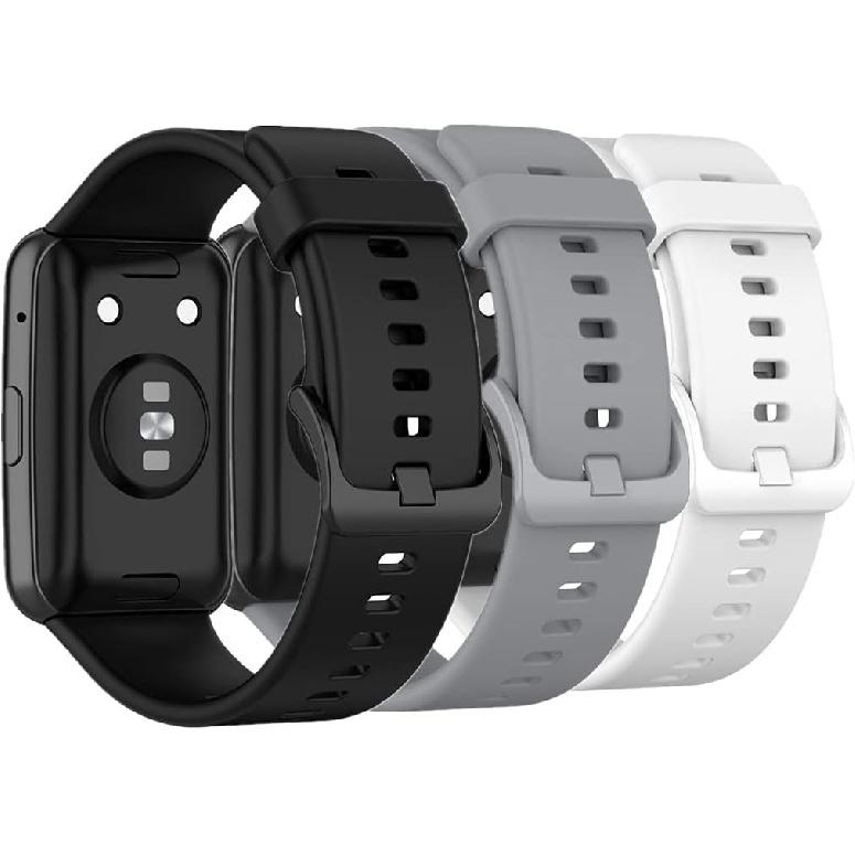 Watch Strap Compatible with Huawei Watch Fit,Adjustable Silicone Sports Strap Replacement Band for Huawei Watch Fit Smart Watch