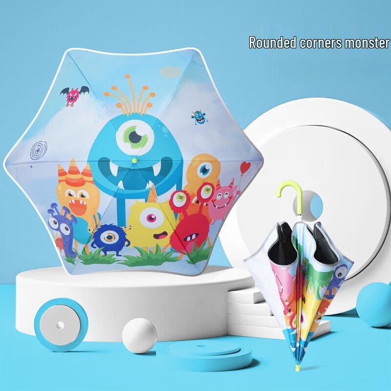Xuqing Kids Cartoon Straight UV Protection Umbrella