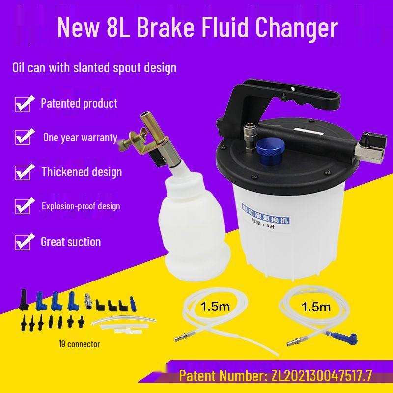 3L Pneumatic Brake Fluid Change Machine & Oil Extractor Tool for Auto Maintenance