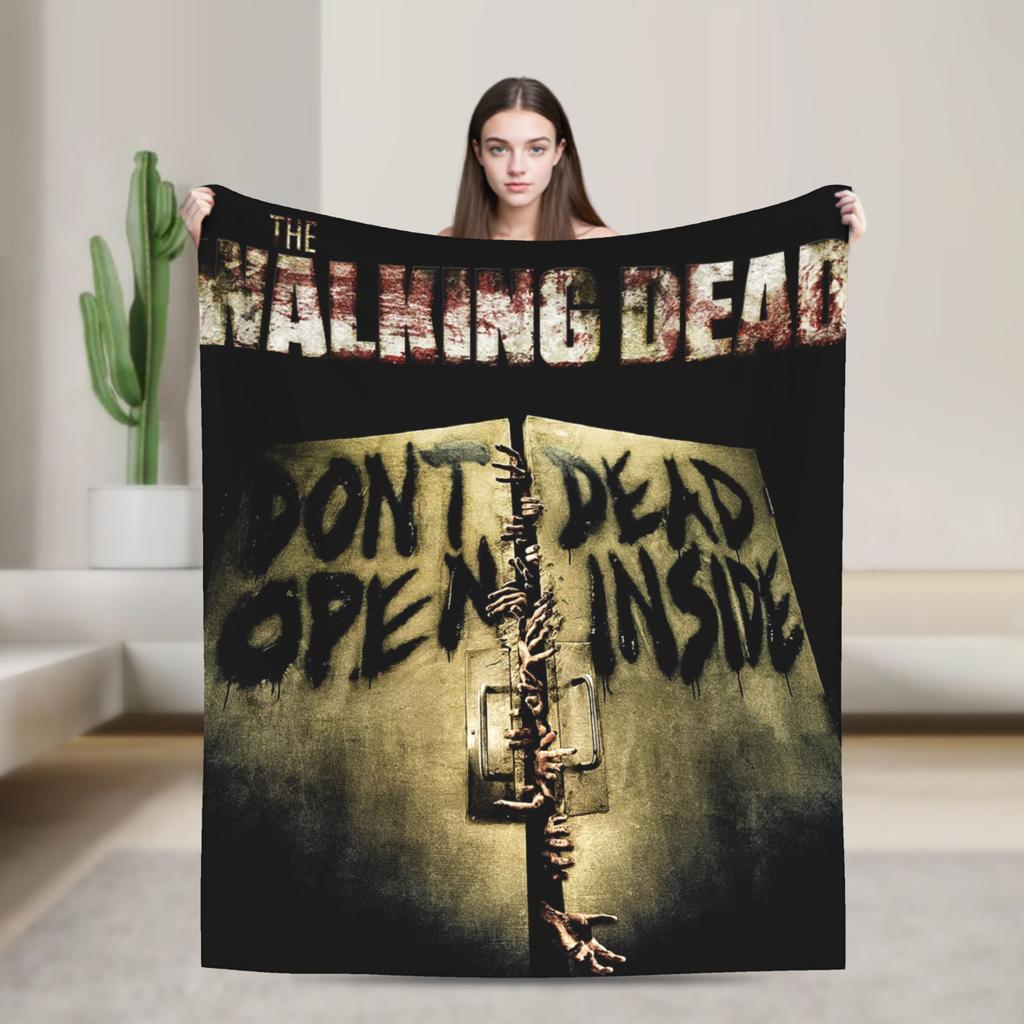 The Walking Dead Blankets Coral Fleece Plush Movie Daryl Dixon Rick Grimes Ultra-Soft Throw Blanket for Home Couch Bed Rug