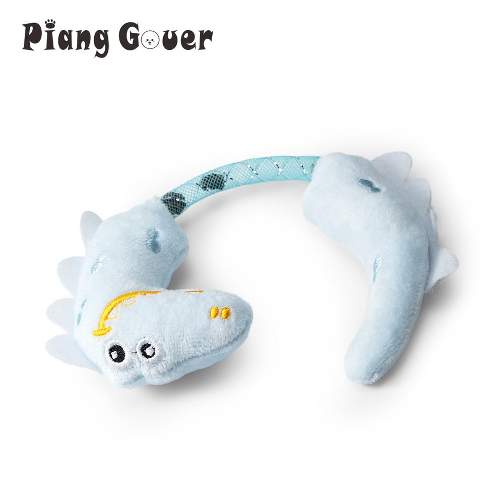 Cat Toy Plush Dinosaur Interactive Chew Plastic Tube Pet Supplies Toys