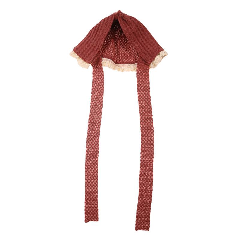 Neugeborenen Fotografie Bekleidung Baby Fotografie Nette Modellierung Hut Baby Waffel Spitze Lanyard Einzelnen Hut