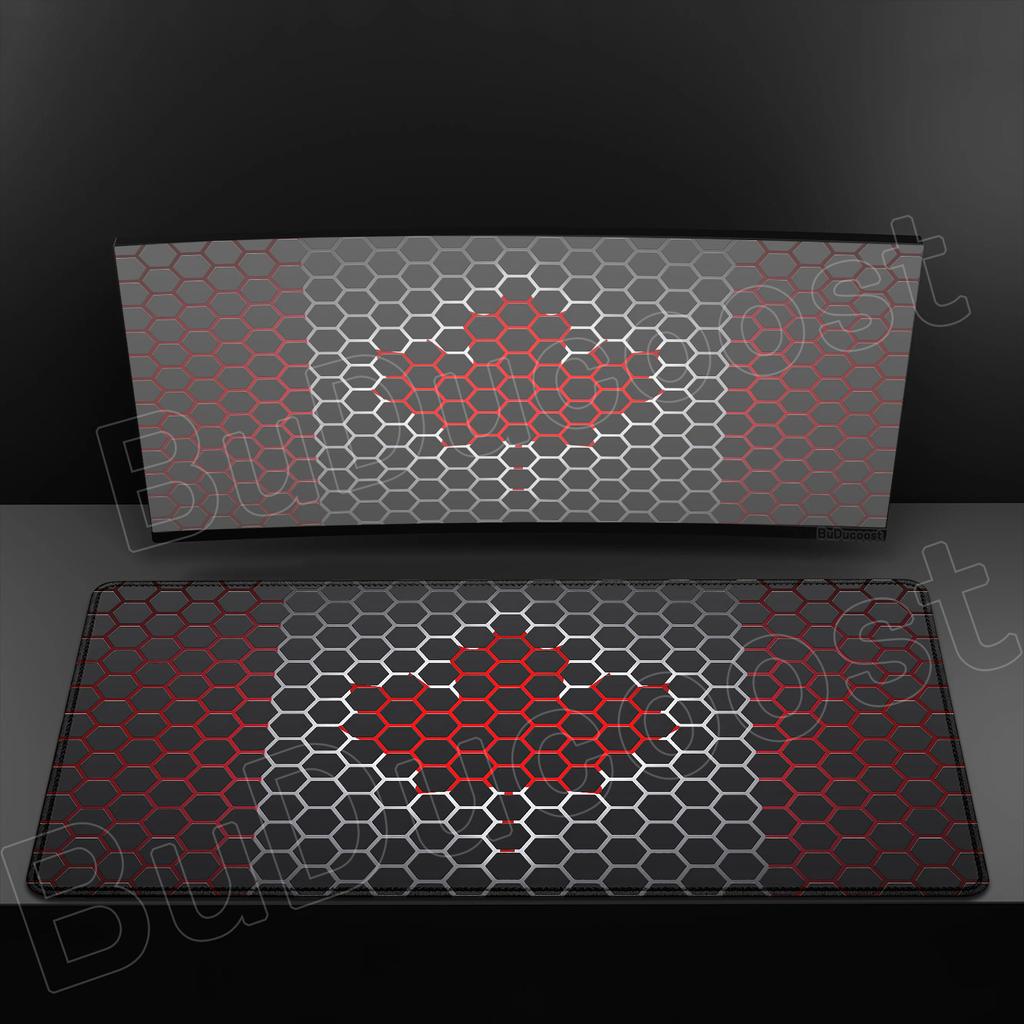 Cool XXL Rubber Large Mousepad Hexagon Geometric Art Game Mouse Pad for Game Laptop Table Decoration Office Non-slip Deskmat Rug
