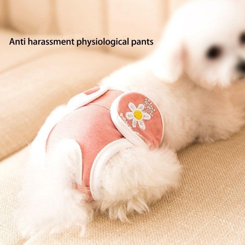 Dog Diapers Physiological Pants Washable Female Dog Shorts Soft Girl Dogs Pants Pets Underwear Sanitary Panties XS-2XL