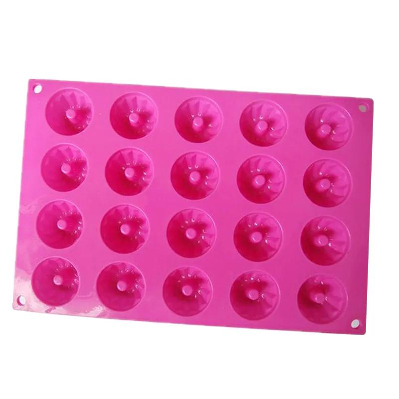 20 Cavity Silicone Chocolate Mold 3D Mini Pudding Chiffon Cake Mold DIY Baking Pastry Tools