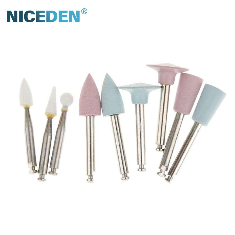 9 Buc. RA0309 Kituri Lustruire Compozit Dentar Lustruitor Rășină Cauciuc Siliconic Pentru Piesa de Mână de Viteză Mică Stomatologie Dinți Porțelan