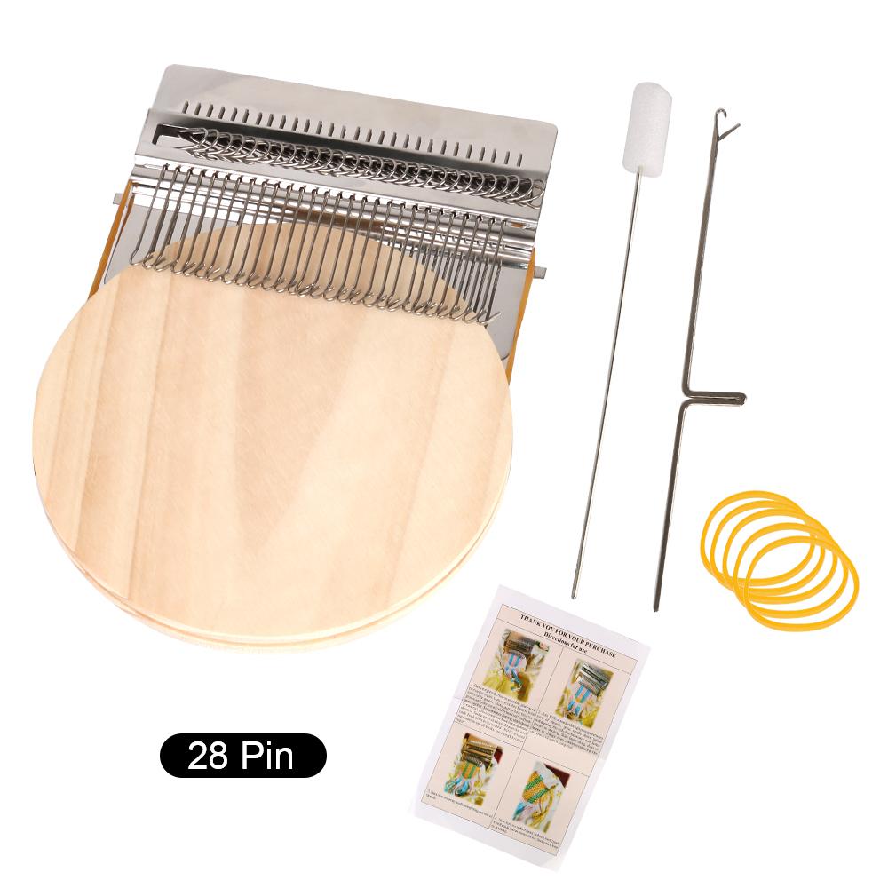 Knitting Tools Small Frame Small Loom Hand Tapestry Wood Loom Weaving Frame Darning Machine For Mending Clothes and JeansGood product