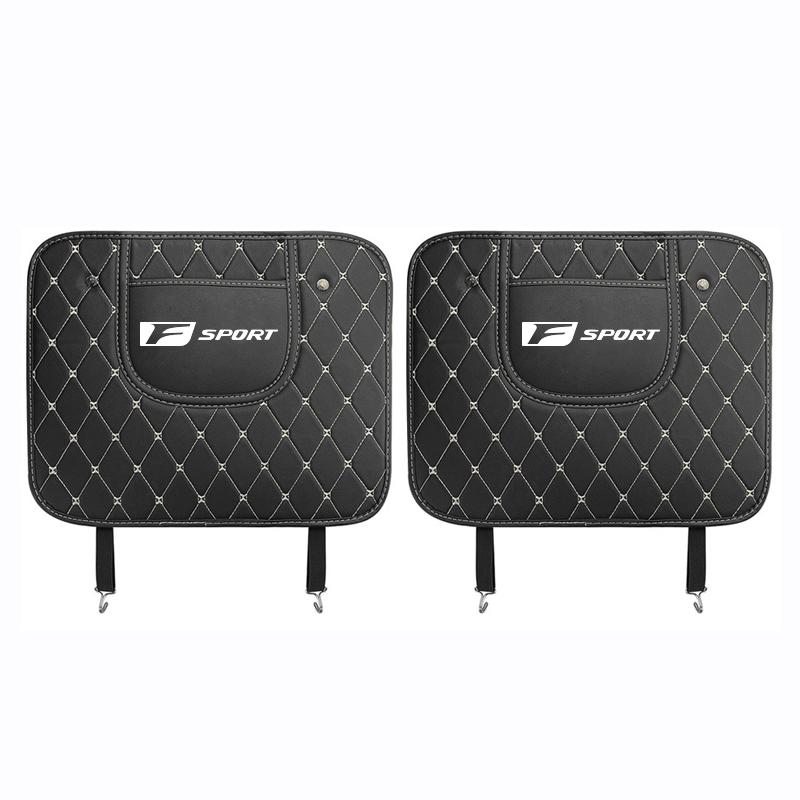 Tappetini Anticalcio in Pelle per Auto Copertura Protettiva Schienale Sedile Auto Per Lexus F SPORT ES RX NX LS UX LM LX GX LC RZ IS CT GS RC HS SC LBX