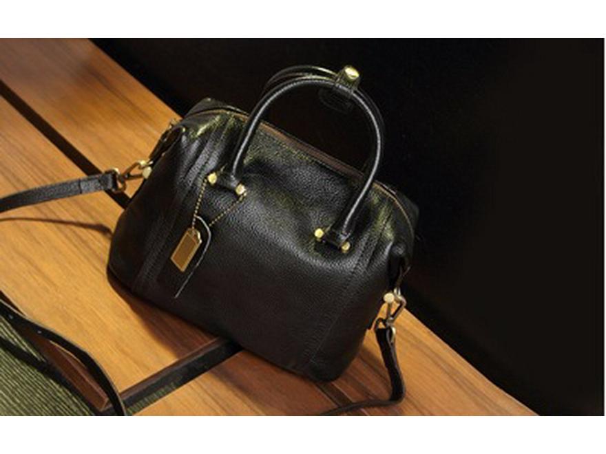 

Сумка-подушка из натуральной кожи Boston: Вместительная модная женская сумка 2023 года