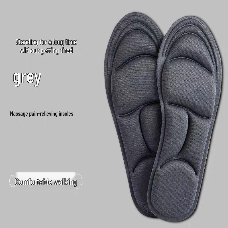 

Унисекс Спортивная амортизирующая стелька: Дышащая, Влагоотводящая, Супермягкая губка для повседневной или тренировочной обуви. 35-39 adjustable серый