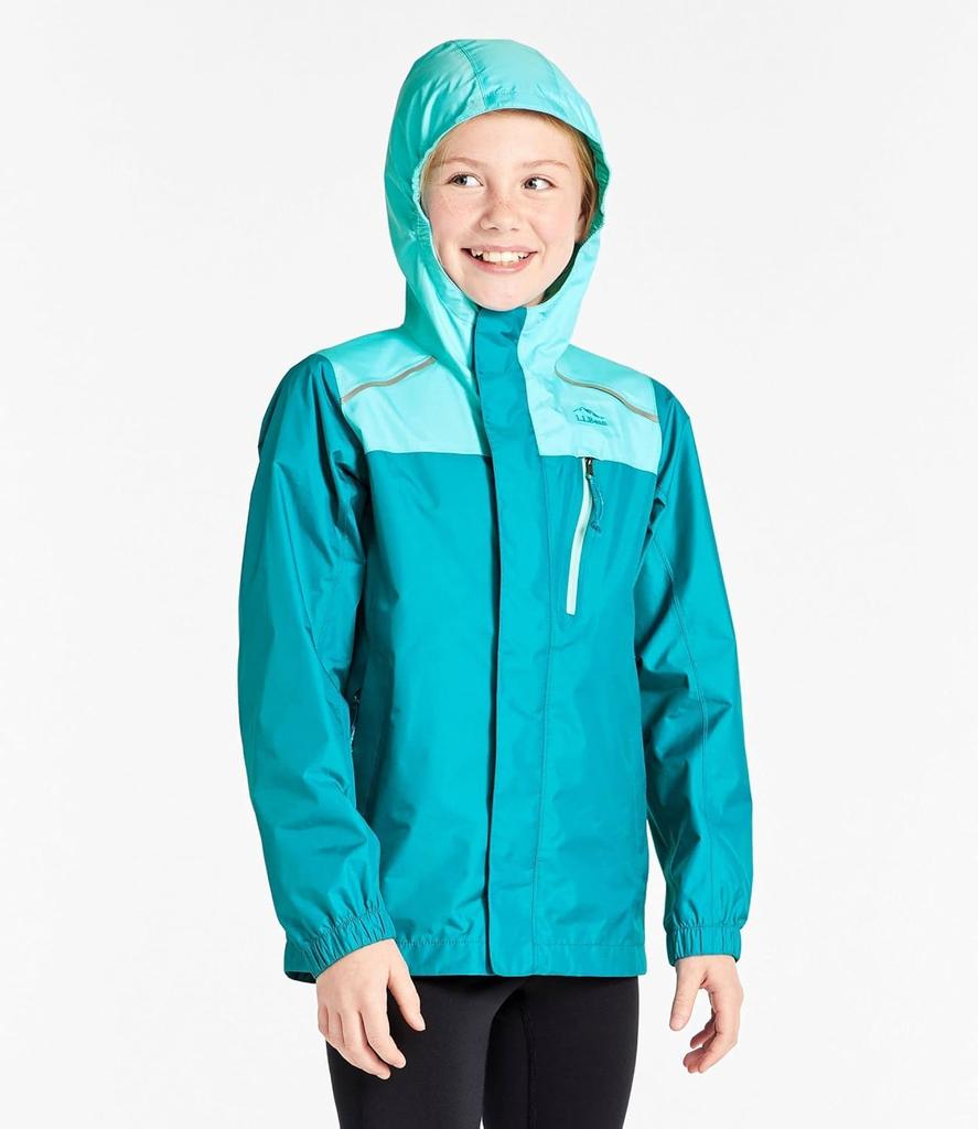 LL Bean Big Trail Model Rain Color Deep Sapphire Size 0UPL528004 Kids' Jacket, Block, Blue, M,