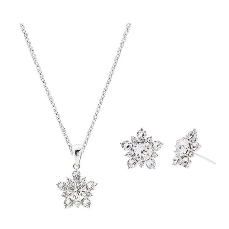 

WESTISLAND Crystal Flora Necklace and Earrings Set_WI9051131 single type