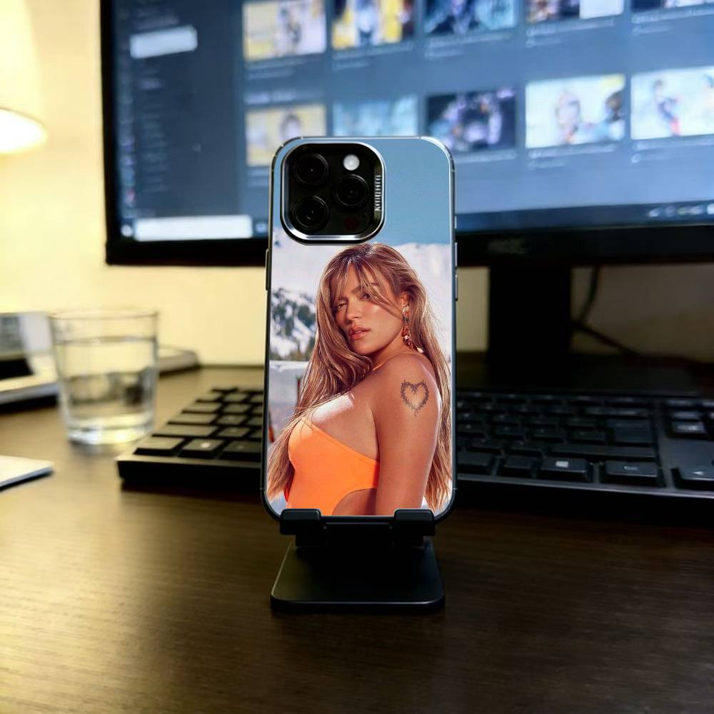 

K-Karol G Tropicoqueta Phone Case For iPhone 17,16,15,14,13,12,11 Plus,Pro Max,XS,Colorful Silver Phone case Funda Cover iPhone16Se4