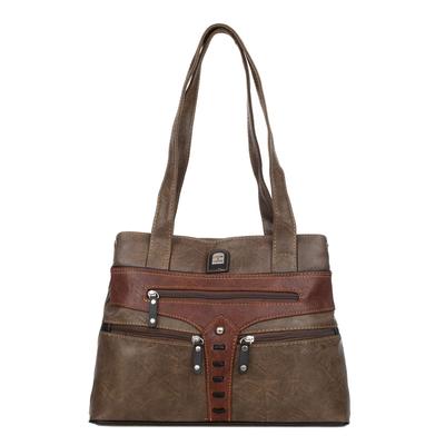 Mittlere Damen-Umhängetasche Charm&Shape Choco