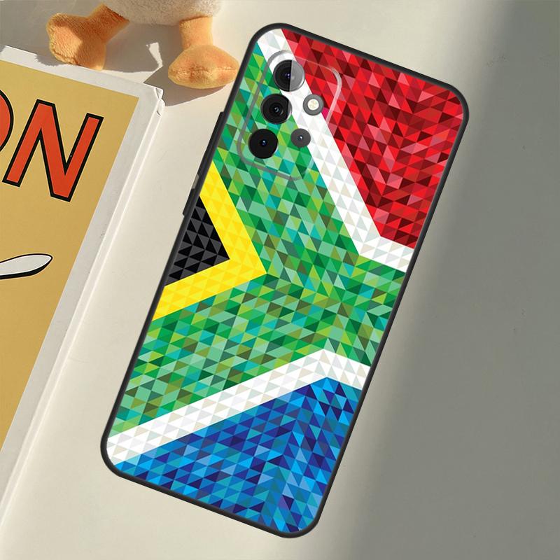 South Africa Flag For Samsung Galaxy A22 A52 A32 A54 A14 A16 A26 A36 A56 A55 A35 A05 A06 A15 A53 A33 A13 Case