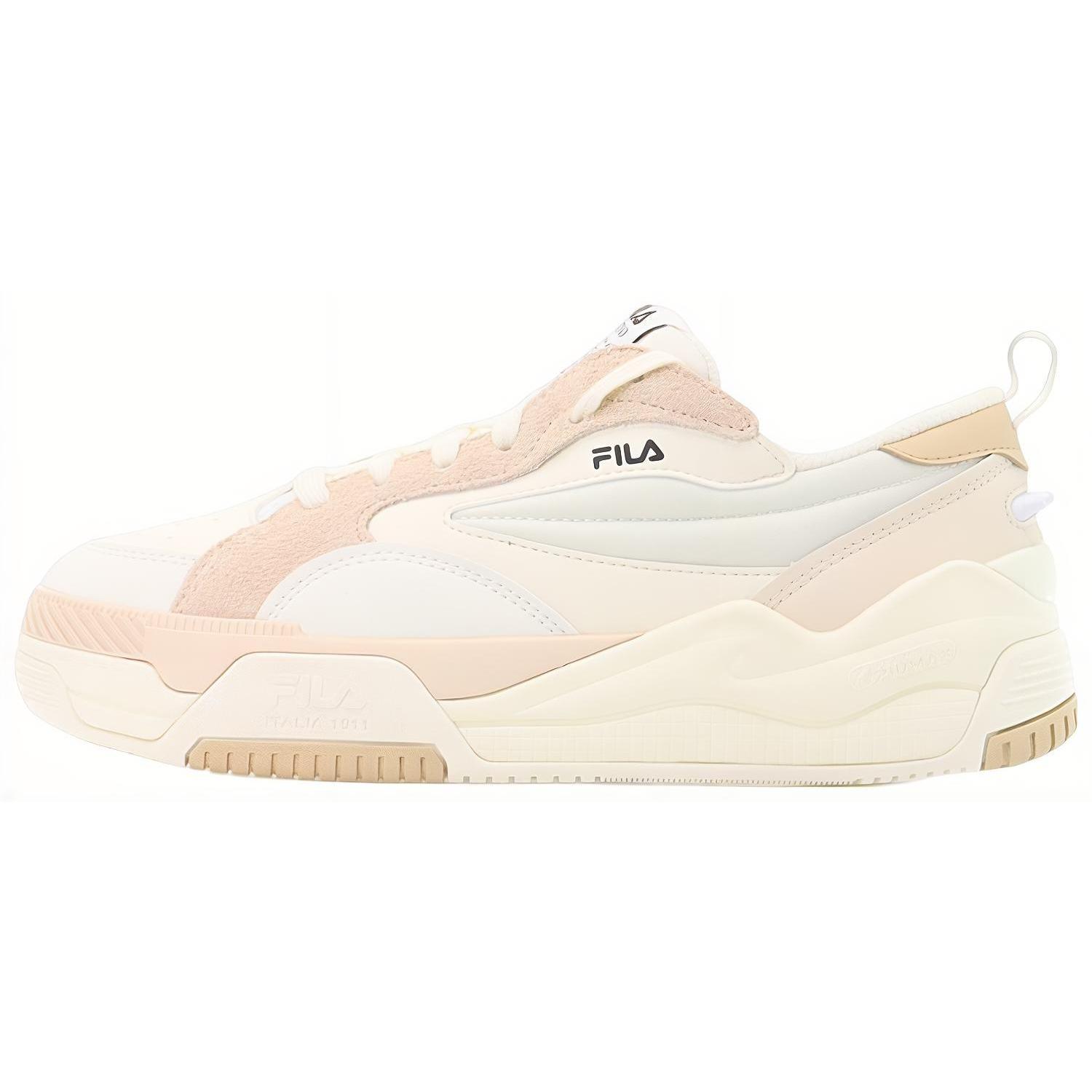 FILA CANESTRO Textile, Synthetic Leather, Leather Low top Vintage Basketball Shoes Women s White F12W241603FWA 38.5