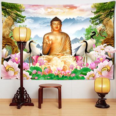 Arazzo da parete con mandala, motivo indiano Buddha Meditazione, decorazione da parete, hippie, bohémien, camera da letto, soggiorno, casa, arte, arredamento