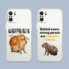 Cute Cartoon Capybara Funny Gift Phone Case For Xiaomi Redmi Note 15 14 5G 13 12 10 11 Pro Plus 4G 14C 13C 12C Soft Gift Cover