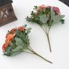 5-pronged Vintage Hydrangea, Silk Flower, Artificial Flower, Green Plant, Wedding Photography, Home Decoration Arrangement