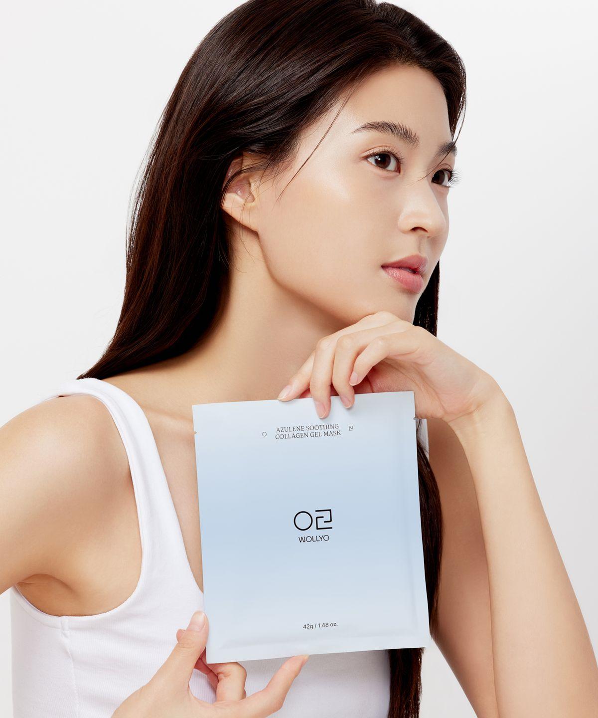 Azulene Soothing Collagen Hydrogel Mask 42g 5 Sheets