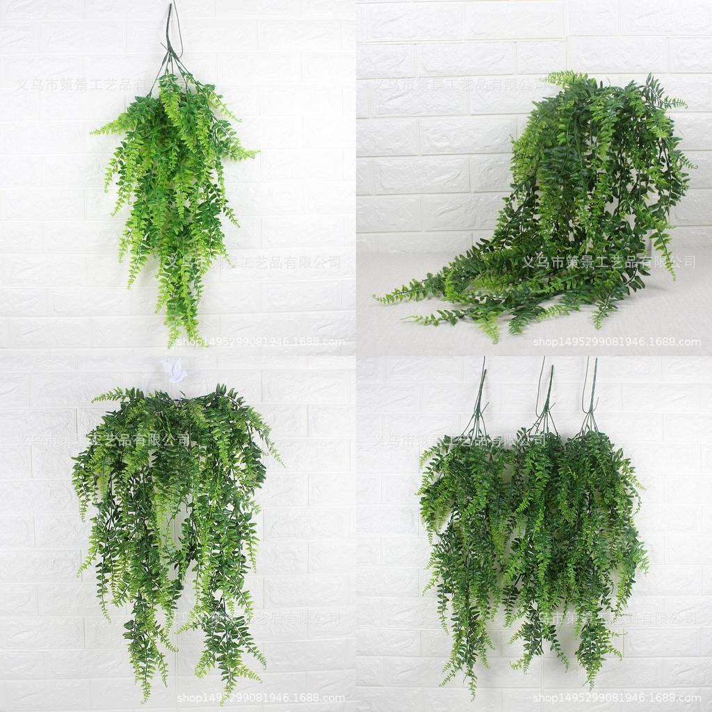 Fake Plant Wall Panel With Pteridium Latiusculum Leaf For Wedding Decoration And Outdoor Events