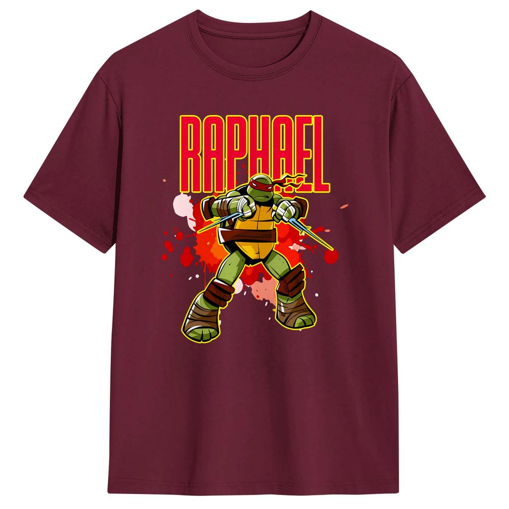 TMNT Raphael TShirt Summer Fashion T Shirts Cotton Round Neck Oversize Top Tees Short Sleeve Streetwear Tops