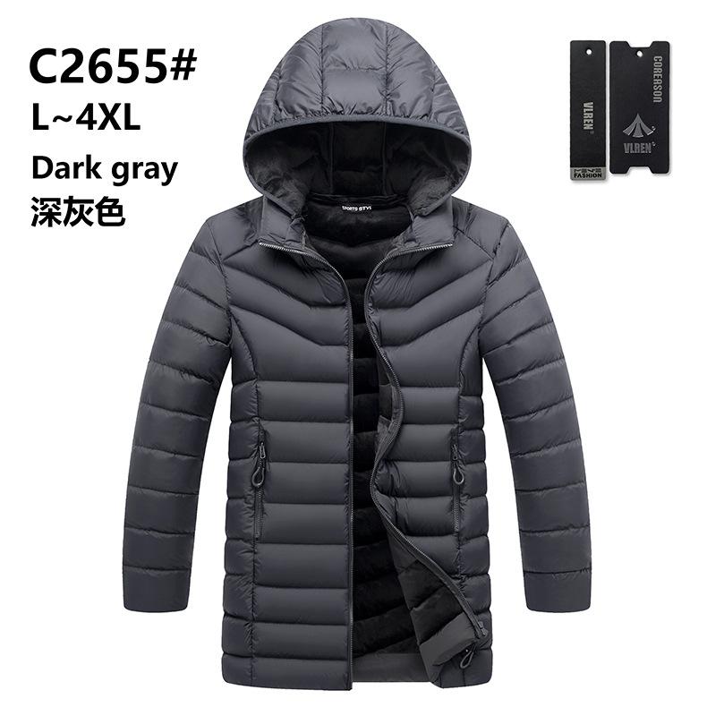 

Middle-aged and young people s winter cotton-padded clothes, Yama cotton-padded jackets, men s ribs clothes can be removed, hooded and stuffed L сірий колір