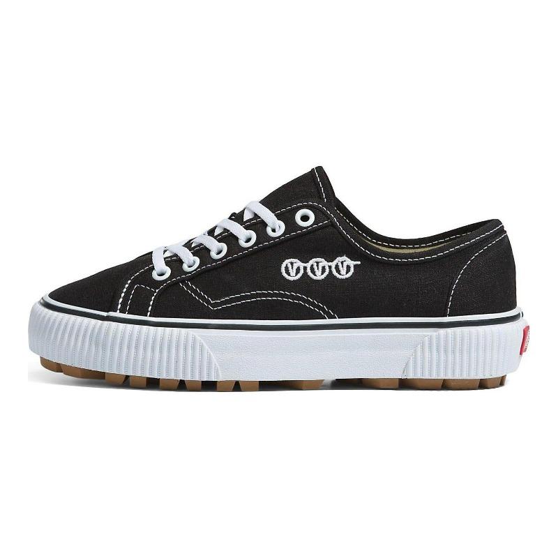 Vans Delridge SF Low Top Unisex Skate Shoes Black White VN0A4BXHBA2 35