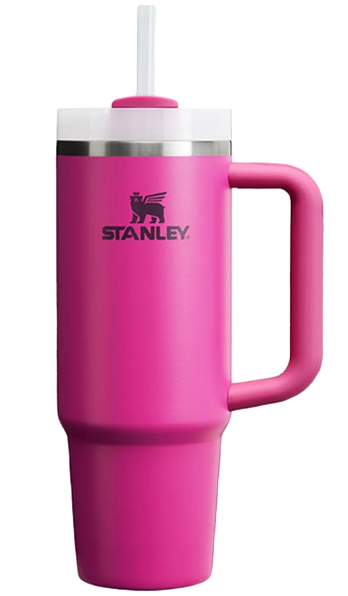 

STANLEY Vacuum Slim Stainless Steel Straw 880ml Insulated Water Perfect for Outdoors and Office Authentic Japanese Fuchsia H2.0 Quencher, 0.88L