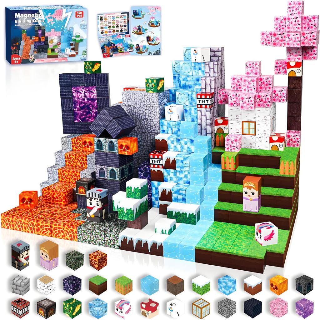 Magnetic Unicorn Building Blocks Assembly Toy Set