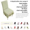 Skirt Dining Chair Cover Jacquard Elastic Soft Seat Cover Anti-dirty Stool Slipcover Suitable for Kit Pet Room Living Home Decor