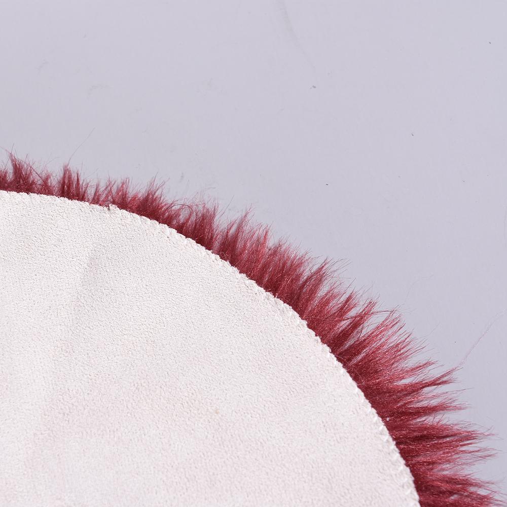 Double Heart Shape Faux Fur Sheepskin Rugs Floor Carpet Fluffy Soft Shaggy Area Rugs Throw Bedside Rugs Living Room Decor Mat