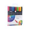 Pennarelli Artistici Doppia Punta, Pennello & Punta Fine, Adatti per Artisti per Colorare con Pennello & Punta Fine, Per Uso Professionale